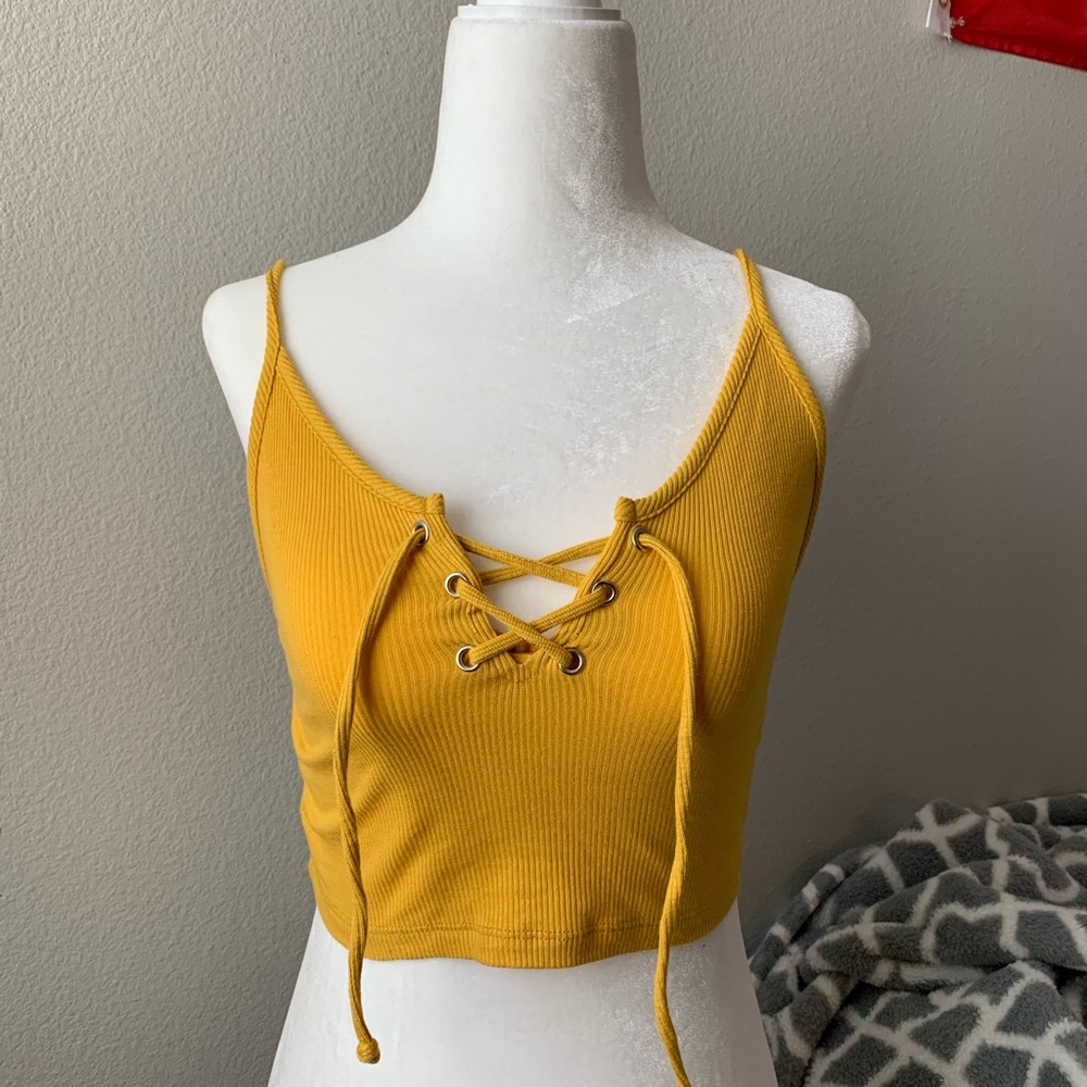 Yellow Crop top